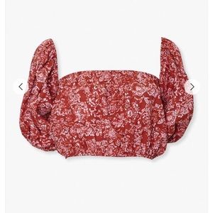 Forever 21 Puff Sleeve Crop Top